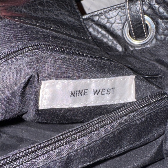 Nine West Textured Black Shoulder Bag - Picture 6 of 10